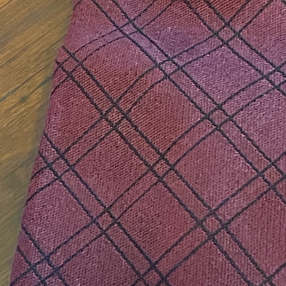 Giacomo De Senese silk blend tie maroon black - Picture 2 of 4